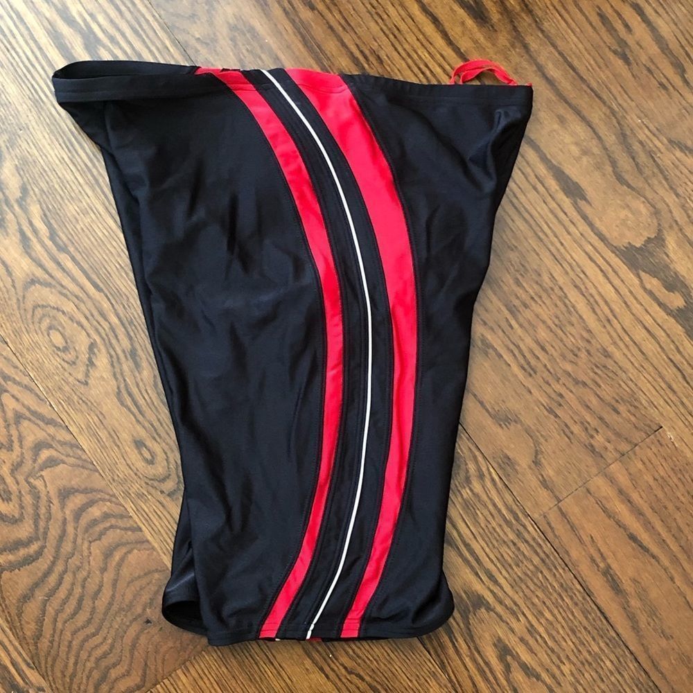 Speedo Performance Race Tech Ii Black And Red Mens Competition Jammers Sz 38 Nwt — image 5 of 8